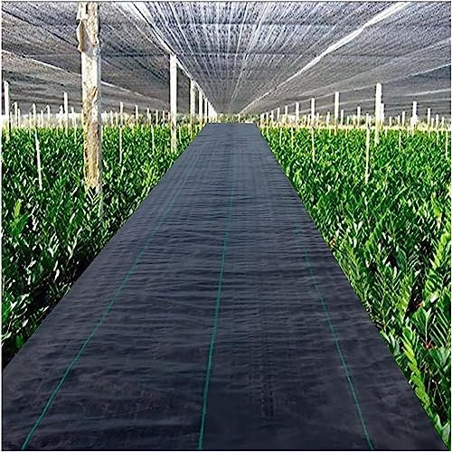 Ogräsbekämpningsmembran 60 cm x 200 m hållbart ogräsbarriärlandskap tyg 35 ml trädgård ogräsmedel presenning för blomsterbäddar och dammar tungt kvalitetsöverdrag