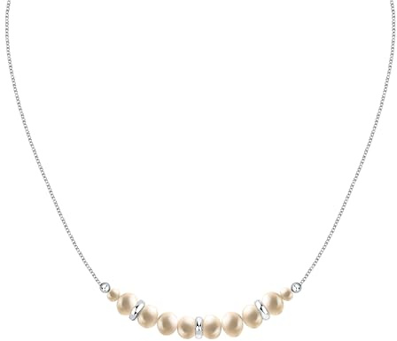 Morellato Collana Donna in Argento 925% riciclato con Perle, Collezione PERLA, Idee Regalo Mamma