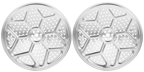 Cabilock 2 piezas de inserto de vapor de acero inoxidable para ollas - Placas redondas para cocinar al vapor - Rejilla para, enlatadora, para cocinar, enfriar, tostadas, pan, ensaladas, hornear,