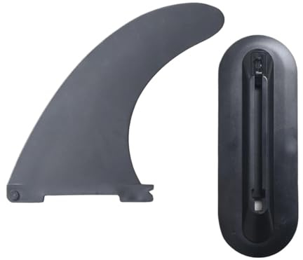Boost Surfing Fin - Förbättrad paddlingsframdrivning, löstagbart hydrodynamiskt blad, 15,5 cm X 20,6 cm + snabbkopplingsbas, förstärkt nylonkompositpolymer - för paddleboard och flodbruk