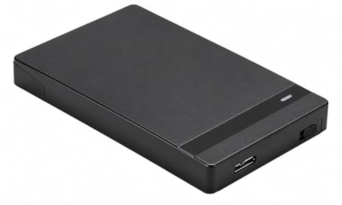 Hard Drive Enclosure, USB 3.0 SATA 2.5 Inch HDD/SSD Caddy with UASP Support, External Hard Drive Reader Docking Station for Laptop, PC, Mac, Windows, Plug & Play Portable SSD Case