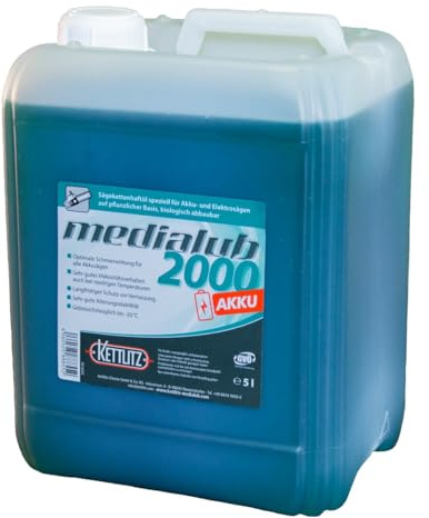 Medi alub 2000 Batterie/Tronçonneuse électrique moteur HUILE DE Chaîne de scie 5 l/5 l
