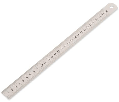 30 cm 12 Zoll Stahllineal Stahlmaßstab Metalllineal Lineal 300mm Werkstattlineal
