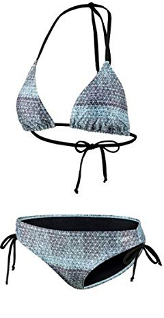 BECO Beermann GmbH & Co. KG Damen Bikini-Set, türkis/Schwarz, 38