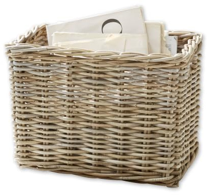 Loberon Korb Daban, braun | hochwertige Handarbeit, sehr stabil & Lange haltbar, Natur-Look, Aufbewahrung, Organisation, Wohn-Accessoire, Rattan