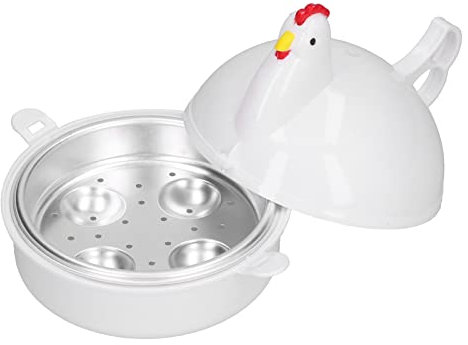 Goshyda Cuociuova, Bollitore per Uova a microonde Resistente al Calore a Forma di Pollo, controlla Liberamente la tenerezza dell', per Cucinare Pane all' e Altri Dolci