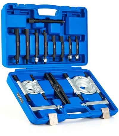 Orion Motor Tech Bearing Puller Kit, 5 Ton Bearing Separator and Splitter Tool Set, Wheel Bearing Removal Kit with 2 and 3 Jaws, Heavy Duty Bearing Removal Tool for Wheel Hub, Axle, Pinion & Gears