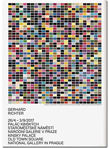 AIVYNA Gerhard Richter Poster Abstrakte Leinwand Wand Bilder Gerhard Richter Kunstdrucke Museumsmalerei Gerhard Richter Bilder Wohnkultur Rahmenlos 60×80cm