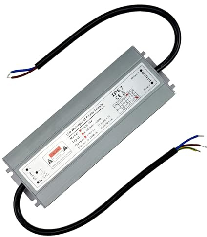 Transformador 220V a 24V 60W 2.5A Fuente Alimentacion LED IP67 Impermeable Ultrafino Transformadores Voltaje Constante Iluminación Exterior e Interior para Tira LED Luces LED