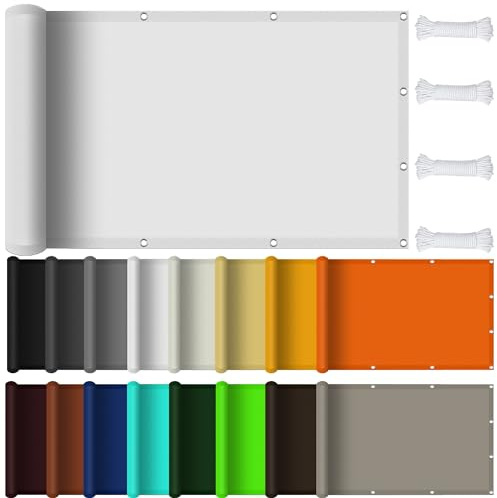 Sonnensegel Rechteckig 7 x 7 m 98% UV Schutz Garten Outdoor Sonnensegel PES Polyester Sonnenschutz für Pflanze Pergola Zaun Balkon Außen Hof, Weiß
