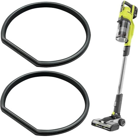 MITCHENIFY 2PCS Replacement Gasket Compatible with Ryobi 18v Stick Vacuum Cordless Dust Bin Lid, Canister Missing Seal Attachments for PCL720, PBLSV716, PBLSV717, Silicone