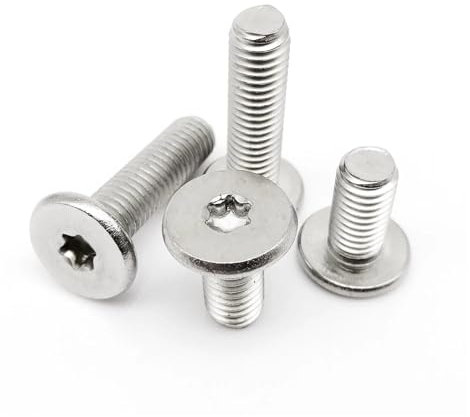 Aqxyhjk 50 stücke M3 304 Edelstahl cm Sechs-Lappen Torx Ultra Dünne Super Niedrigen Flachen Wafer Kopf Bolzen Schraube(16mm)