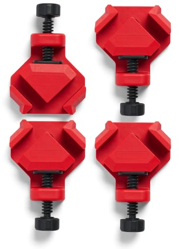 BUILDSOMETHING Quick Corner Clamps - Home Improvement Hand Tools - Adjustable Clamps for Woodworking & More - 4 Pack
