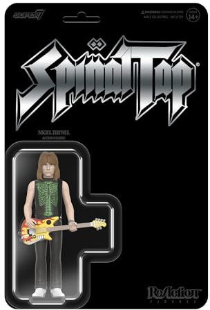Super7 Spinal Tap Nigel Tufnel - 3.75 This is Spinal Tap Action Figure with Accessory Heavy Metal Collectibles and Retro Toys