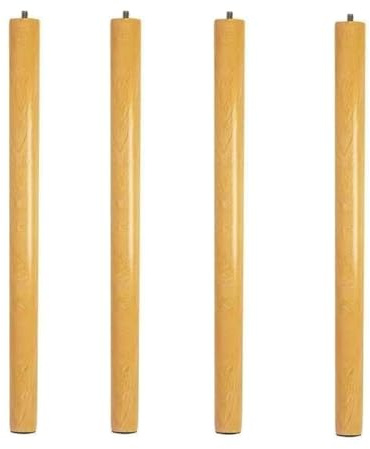 Set Of Four, Wooden Furniture Legs, Tapered Legs, Comes With Both Straight And Angled Mounting Plates, Coffee Table, Desk, Chair, Dresser, Footstool, Cupboard, Bench Legs(Vertical angle,71cm/28in)