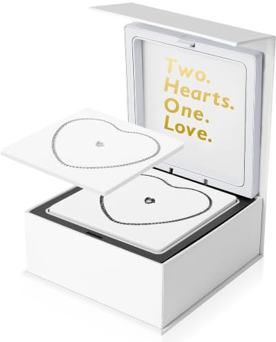 WeLocked Permanent Couples Bracelet Kit – Locking Heart Clasp DIY Bracelet Set for Couples, Friends, and Family – Unique Gift for Anniversary, Valentine’s Day, Birthday – His & Hers Matching Bracelets