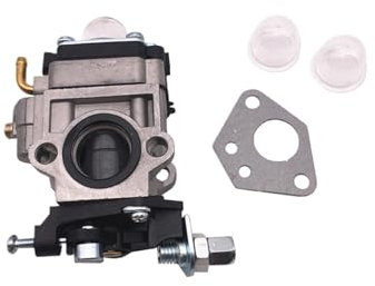 Vergaser-Set für Freischneider 43cc 49cc 52cc 15mm Vergaser Kit Vergaser für mit Dichtung Schlauch Zündkerze Benzin Filter Ersatzteile Vergaser Rasenmäher-Ersatz(Weiß)