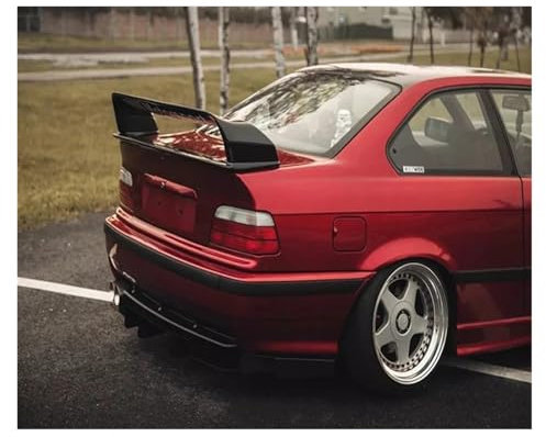 Heckspoiler Lippe Für 3er E36 M3 1990 1991-1999 2000 SpoilerABS-Kunststoffmaterial Unlackiert Oder Glasig-schwarzer Spoiler-Heckflügel Dachspoiler(Glossy Black)