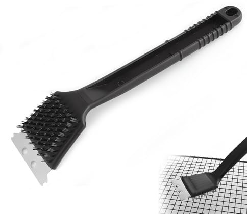 BBQ Brush – BBQ Cleaning Brush, Grill Brush for Cleaning, Oven Cleaning Tool, Barbecue Grill Cleaner, Gas Barbecue Cleaning Kit, Heavy-Duty Scrubber for Effortless Grilling