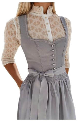 Dirndl Damen Dirndelkleider Günstig Oktoberfest Damen Outfit Dirndl-Komplettsets Midi Dirndl Lang Grosse Grössen Dirndlbluse Oktoberfest-Kostüm