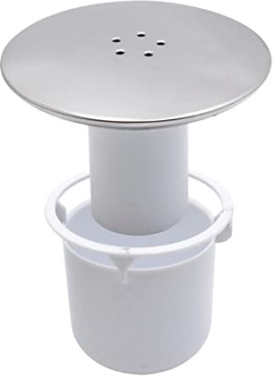 Shower Plughole Cover, Shower Drain Cover Trap Drain Outlet Plughole 115mm Removable Top Fitting Cap for Fast