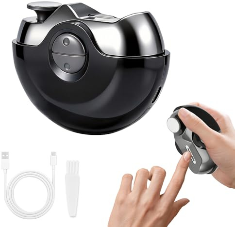 Coupe Ongles électrique, 2en1 Lime a Ongle Electrique Avec Automatique, 2 Vitesses, Rechargeable Pour Bébé, Enfants, Adultes, Personnes âgées