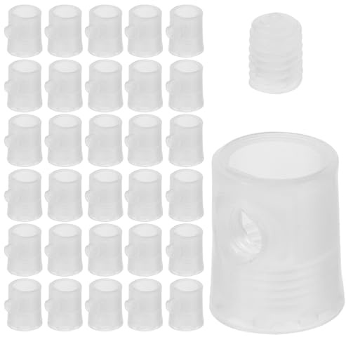 FOMIYES 50 Pezzi Connettori Pressacavi per Lampadari in Plastica Trasparente, Fermacavi per Fissaggio Cavi Sospensione, Clip per Luci da Soffitto per Installazioni Elettriche Domestiche