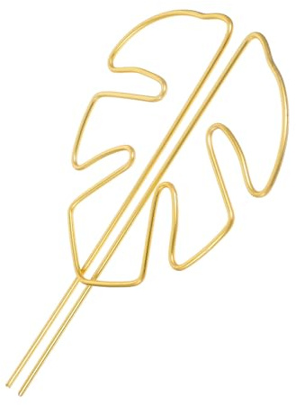 TOVINANNA Support Réutilisable pour Monstera, Tuteur Feuille Dorée, Adapté aux Plantes Grimpantes en Intérieur et Extérieur, Stabilisateur pour Entretien de Jardin
