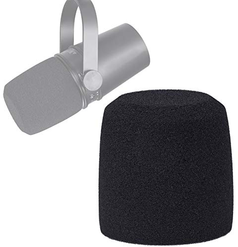 SUNMON MV7 Pop Filter Foam Cover - Professional Mic Windscreen Wind Cover for Shure MV7 Podcast Microphone to Minimise Plosives