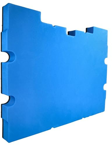 vhbw Schaumstoffeinlage kompatibel mit Dewalt TSTAK IV DWST1-70706, TSTAK III DWST1-70705 Werkzeugkoffer - Hartschaum, 30 mm Blau