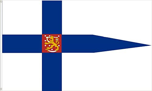 BANDIERA FINLANDIA DELLO STATO. QUALITÀ RASO 90D. DIMENSIONI GRANDE 150X90