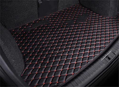 HIRUCO Kofferraumwanne Kofferraummatten Für Cupra Für Formentor 2020 2021 2022 2023 Wasserdichtes Zubehörfach Automatten Teppichschlamm Carro Car Kofferraummatte (Color : Schwarz Rot)