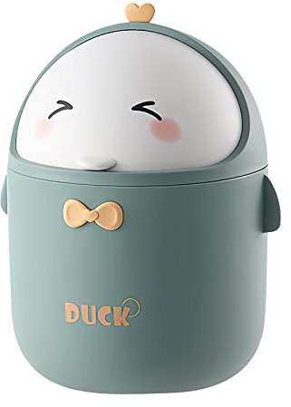 Pattumiera da bagno con coperchio basculante, cestino per la spazzatura da tavolo con coperchio, mini pattumiera da tavolo, per ufficio, ufficio, scrivania, cameretta dei bambini, cucina, bagno