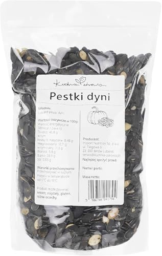 Semi di Zucca Decorticati Naturali 500g | Ricchi di Proteine, Fibre e Omega | Ideali per Snack, Insalate, Pane, Pasticceria, Cucina Vegana | KUCHNIA ZDROWIA