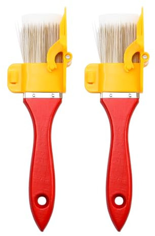 Tiardey 2 pièces pinceau de bordure multifonctionnel outil de coupe-bordure de peinture à main pour mur de salle de bureau