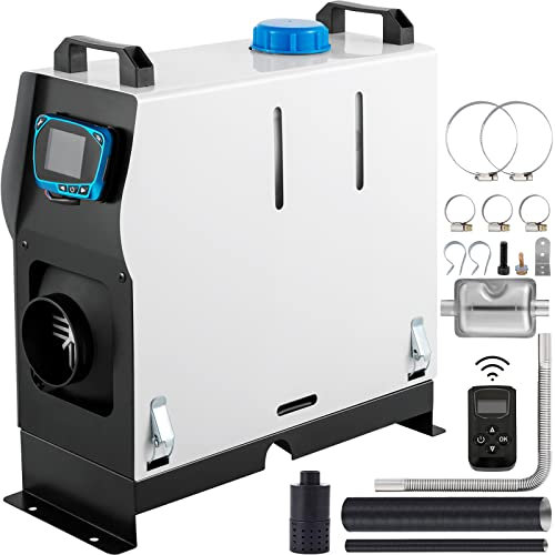 VEVOR Riscaldatore ad Aria Diesel 12V, Riscaldatore di Parcheggio, Riscaldatore per Camion 8KW all in One Interruttore Schermo LCD, Riscaldamento da Parcheggio, Air Heater Diesel 12V 8KW