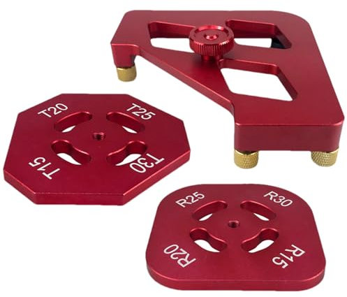 Pochoirs de rayon d'angle - Pochoirs de menuiserie, ronds en aluminium | Pochoirs de fraisage radio, gabarits de fraisage pour des coupes précises, accessoires de menuiserie pour