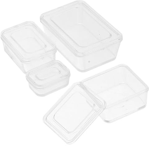 UPKOCH Plastic Miniature Dollhouse Food Container Lunch Box for Dollhouse Miniature Food Storage Diy Miniature 1 Set