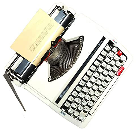 Mechanische englische Schreibmaschine, altmodisch traditionell – manuelle Schreibmaschine, Vintage-Finish, antike Schreibmaschinen für Notizen oder Briefe oder kreatives Schreiben, literarisches Ges