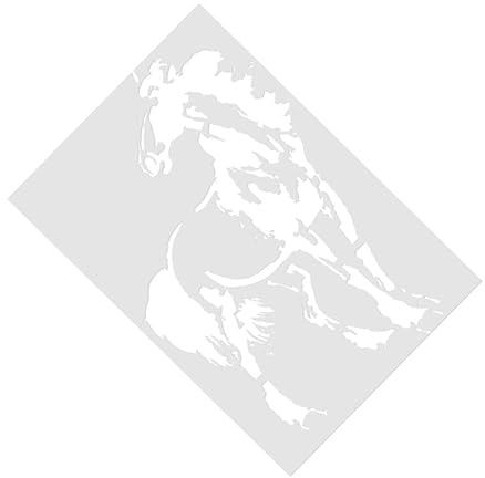 NUOBESTY 5stücke Diy Malvorlagen Pferdemotiv Aus Langlebigem Kunststoff Ausgehöhlte Zeichenschablonen Zum Basteln Wand Stoffmalerei Wiederverwendbare Schablonen Für Wanddekoration Und Papie