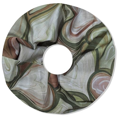 irisaa Damen Schal, Loop Schlauchschal leichter mit Herz Muster, Halstuch Rundschal Loopschal für Frühling Herbst Ganzjährig