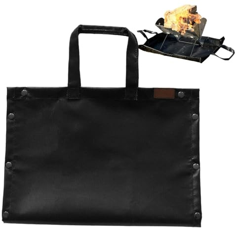 Feuerfeste Matte für Grill, feuerfeste Campingmatte | Wasserdichte Aufbewahrungstasche für Heizholz | hitzebeständige Camping-Gadgets, feuerfeste Matte für Outdoor, Wandern, Reisen