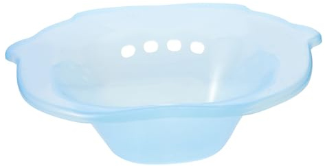 HAPINARY Sitzbadewanne für Toilettensitz aus Robustem Kunststoff Anatomisch Geformt mit Sanfter Neigung Tragbares Sitzbad zur Postpartalen Pflege und Dammbereich Linderung