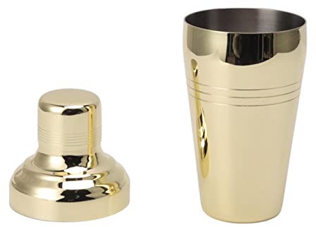 Nikou Coctelera mezcladora de acero inoxidable 304, coctelera dorada de 510 ml para kit de bar en casa, herramienta de bar