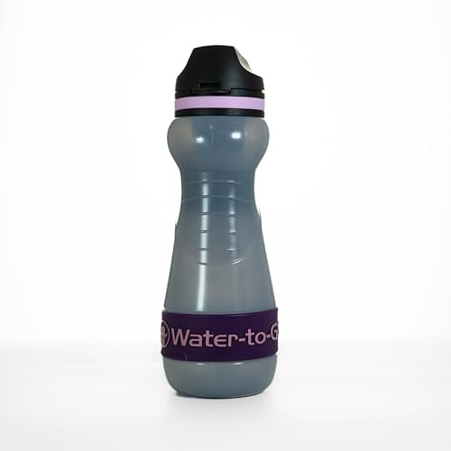 Gourde WATER-TO-GO 0,55 L avec filtre - Buvez de l'eau directement de la rivière, du lac ou du robinet | Ultra-léger et sans BPA | Capacité de filtration 200L | Parfait pour les voyages, le kayak, le