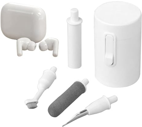 Ungtyb Kit de Limpieza de Puerto de Cargador, Cepillo de Limpieza de Auriculares inalámbrico portátil, Limpiador Multifuncional 3n1 para Teclado, cámara, Smartphone, Auriculares, electrónica, Laptop