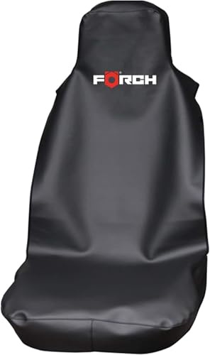 Förch 2 Stück Sitzschoner Kunstleder schwarz mit Airbag Zulassung Werkstattschoner Sitzbezug