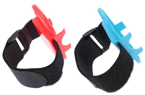 ROMISBABA 2 Pièces Bracelet de Poignet Ajustable pour Manettes Switch Lot de Bandes Élastiques pour Contrôleur de Jeu Accessoires Confortables et Pratiques pour Jeux de Danse