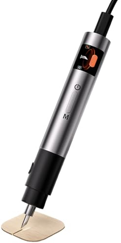 YUEHISY Cortador Ultrasónico, Herramienta de Corte Eléctrica Portátil de 40 KHz con Luz LED, 50 Cuchillas, Modos de Corte Duales, para Impresión 3D de Resina de Madera Plástica