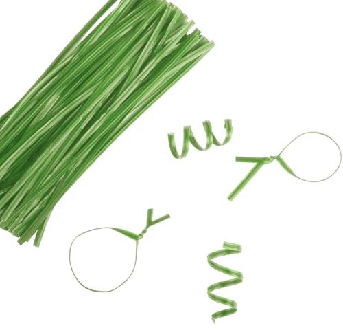 Fascette per Piante 200 Pezzi da 15 Cm, Legacci In Filo Verde per Pomodori Rampicanti, Ideali per Legare Piante e Fiori da Giardino e per Sigillare Sacchetti da Imballaggio (Verde chiaro)